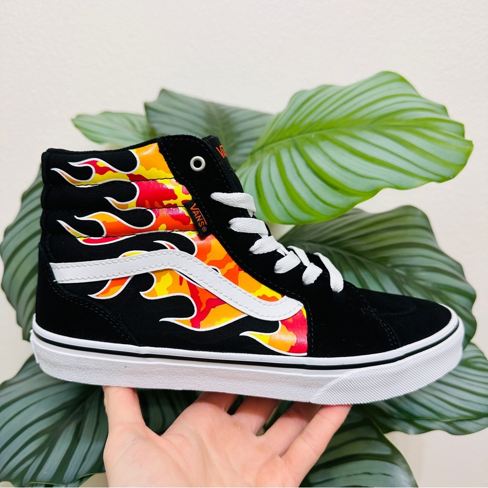 🔥NEW💥 Vans Filmore High Flame Camo Black/White Sneakers